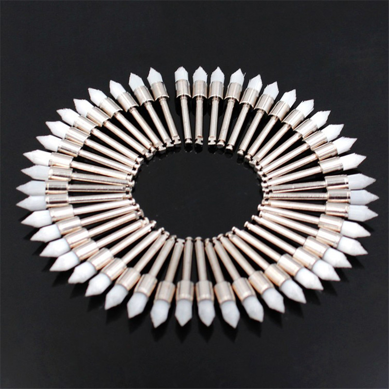 Teeth Whitening Brush - แปรงขัดฟันไนลอนหัวแหลม 100 ชิ้น/กล่อง สำหรับเครื่องขัดฟันแบบหัวต่อ วัสดุสำหรับทันตแพทย์