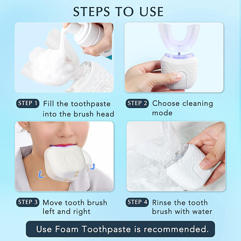 ไฟฟอกสีฟันรูปตัวยูแบบชาร์จได้  - Teeth Whitening Clinic บทวิจารณ์และราคา