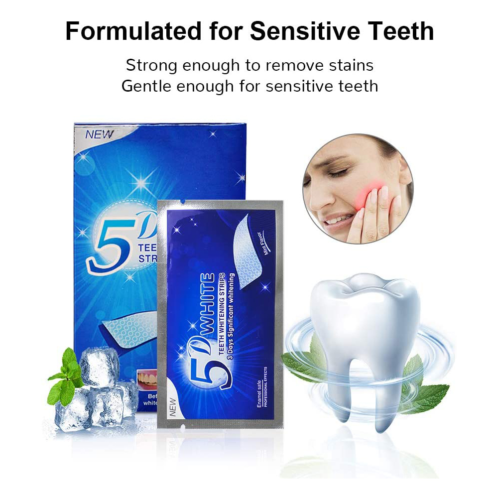 แผ่นฟอกสีฟันขาว 5D ไวท์เทนนิ่ง - Teeth Whitening Clinic บทวิจารณ์และราคา