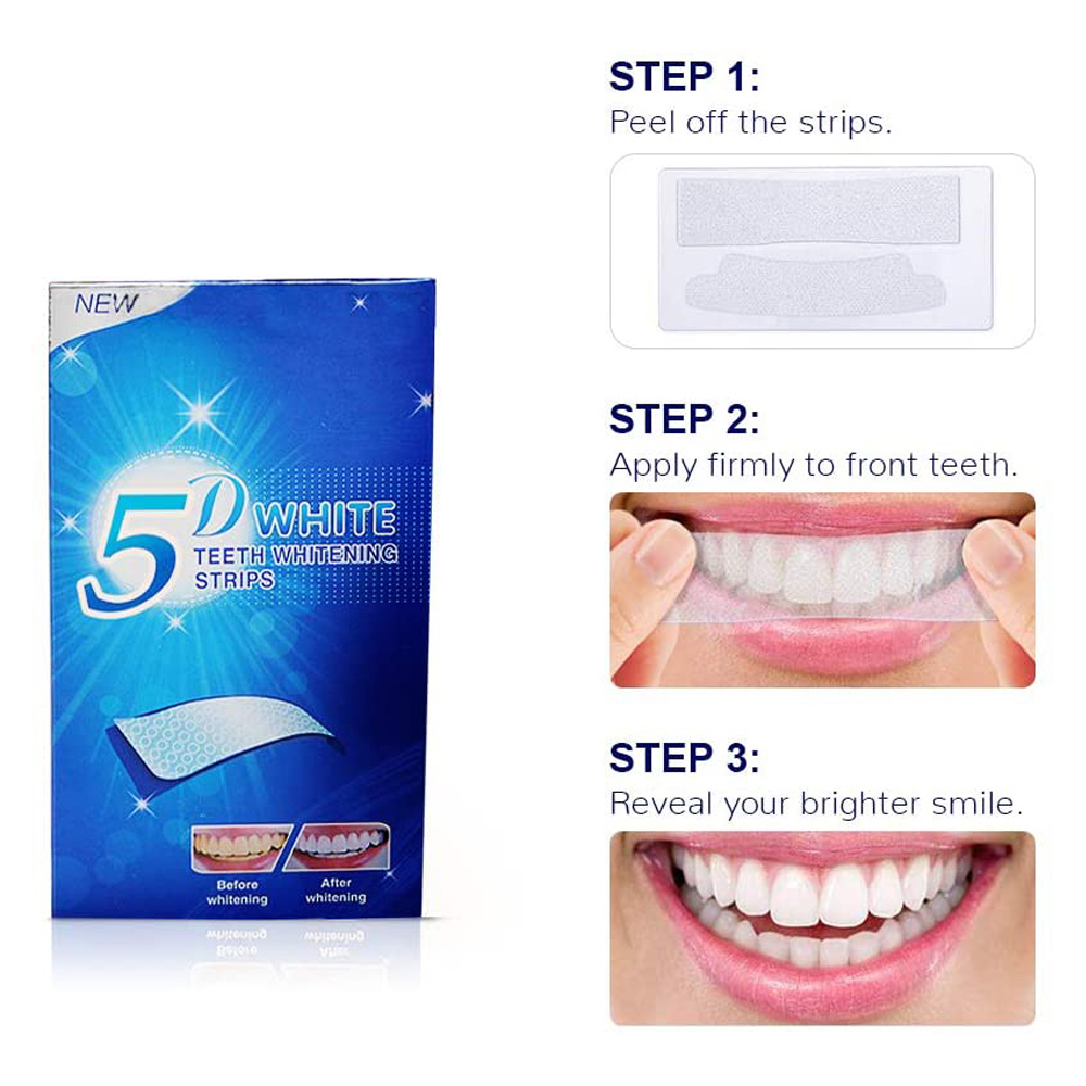 แผ่นฟอกสีฟันขาว 5D ไวท์เทนนิ่ง - Teeth Whitening Clinic บทวิจารณ์และราคา