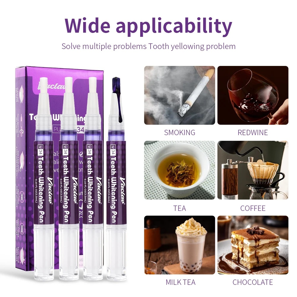 วาคลาฟ V34 ปากกาเจลฟอกสีฟันสีม - Teeth Whitening Session บทวิจารณ์และราคา